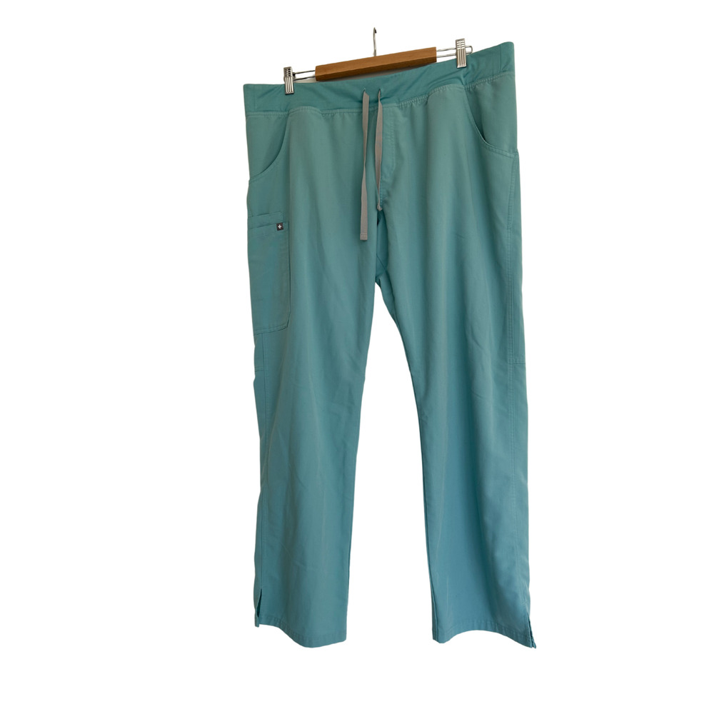 FIGS Kade Cargo Cyan Blue Men's Scrubs Pants‎ XXL/T